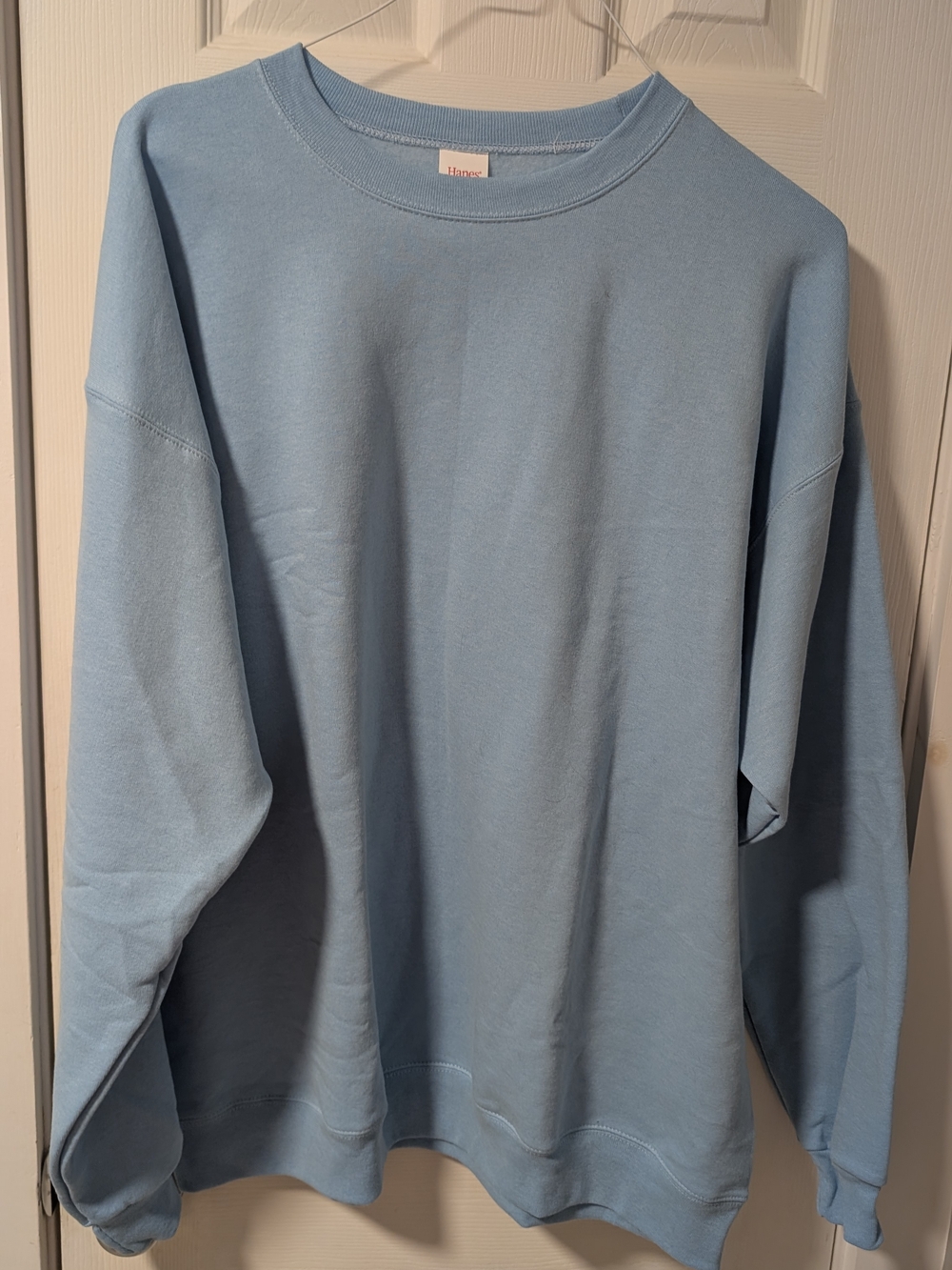 Hanes Light Blue EcoSmart Crewneck